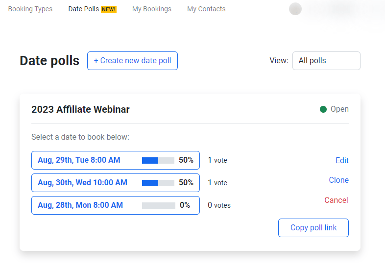 The SImple Entrepreneur New Tydical Features 2023 date polls