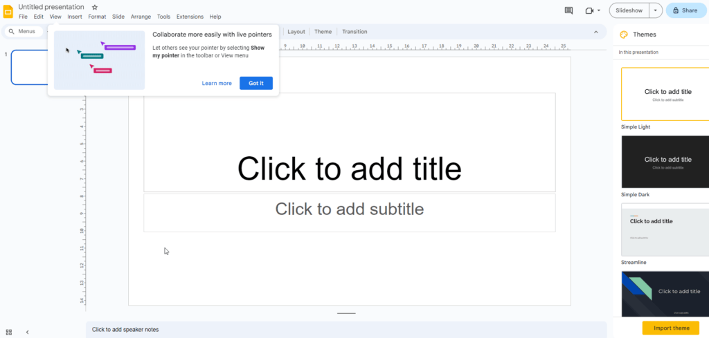 The Simple Entrepreneur TESTING THE GOOGLE SLIDE NEW FEATURE LIVE POINTERS