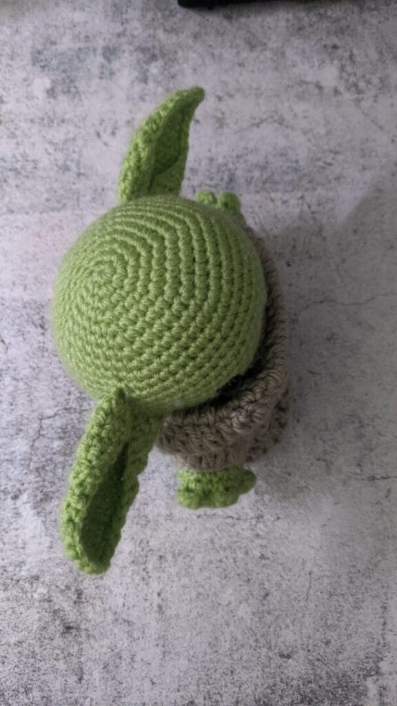 The Simple Entrepreneur Yoda crochet 6