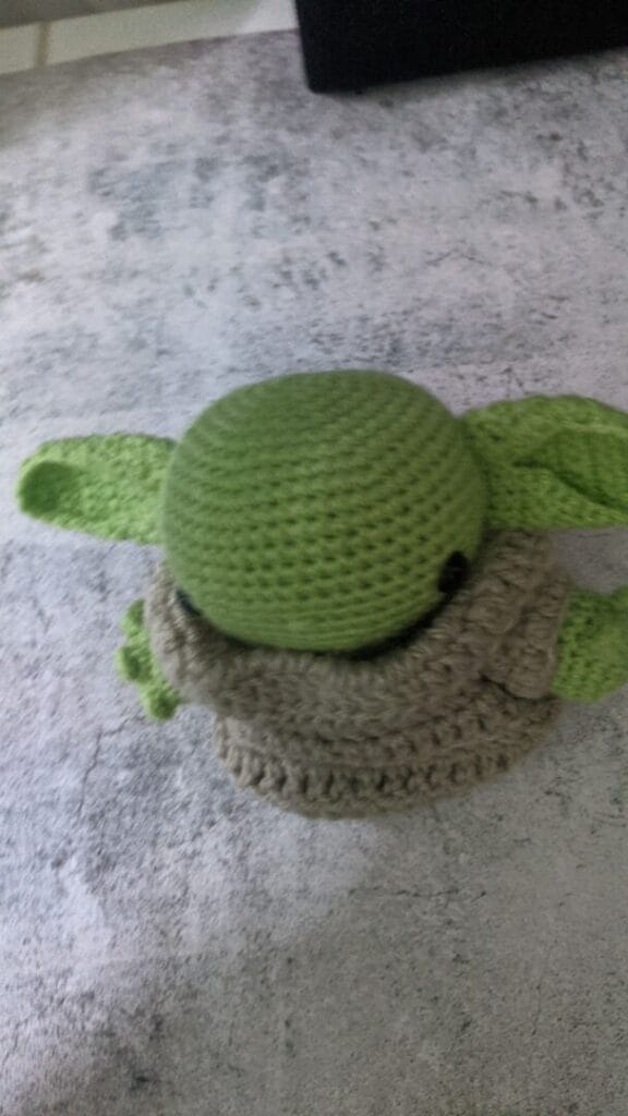 The Simple Entrepreneur Yoda crochet 7