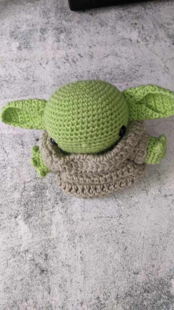 The Simple Entrepreneur Yoda crochet 8