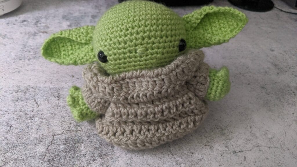 The Simple Entrepreneur Yoda crochet 9