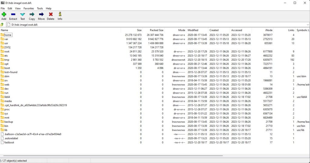 HOW TO EXTRACT FILES FROM A HDS IMAGE root dd file 7zip file explorer