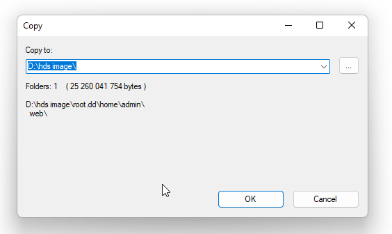 HOW TO EXTRACT FILES FROM A HDS IMAGE root dd file 7zip file explorer copy to folder