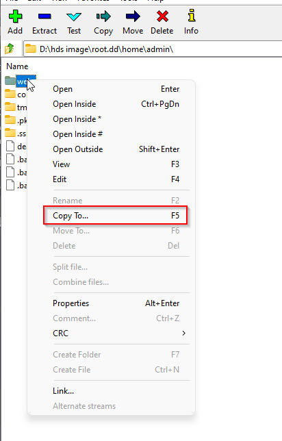 HOW TO EXTRACT FILES FROM A HDS IMAGE