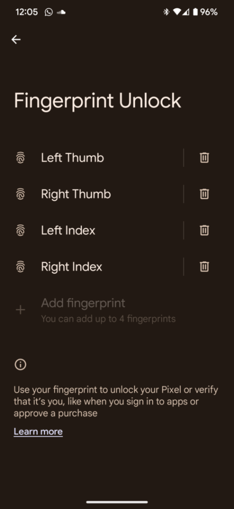 The Simple Entrepreneur HOW TO ADD MULTIPLE FINGERPRINTS IN ANDROID Fingerprint Name List