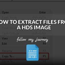 The Simple Entrepreneur HOW TO EXTRACT FILES FROM A HDS IMAGE