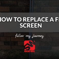 HOW TO REPLACE A FLY SCREEN before and after header