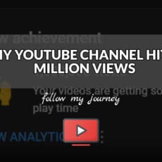 MY YOUTUBE CHANNEL HIT 1 MILLION VIEWS header