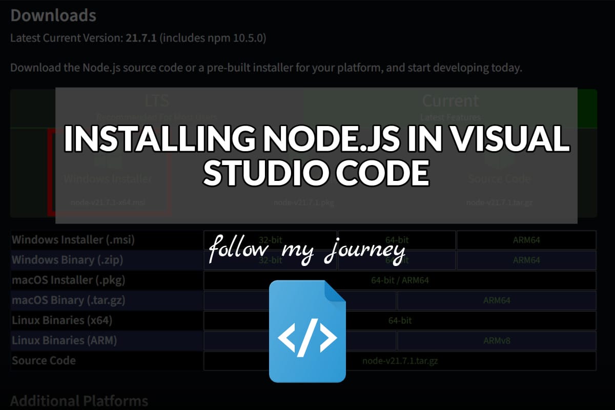 The Simple Entrepreneur INSTALLING NODE.JS IN VISUAL STUDIO CODE header