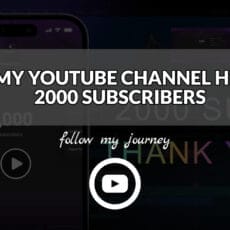 The Simple Entrepreneur MY YOUTUBE CHANNEL HIT 2000 SUBSCRIBERS