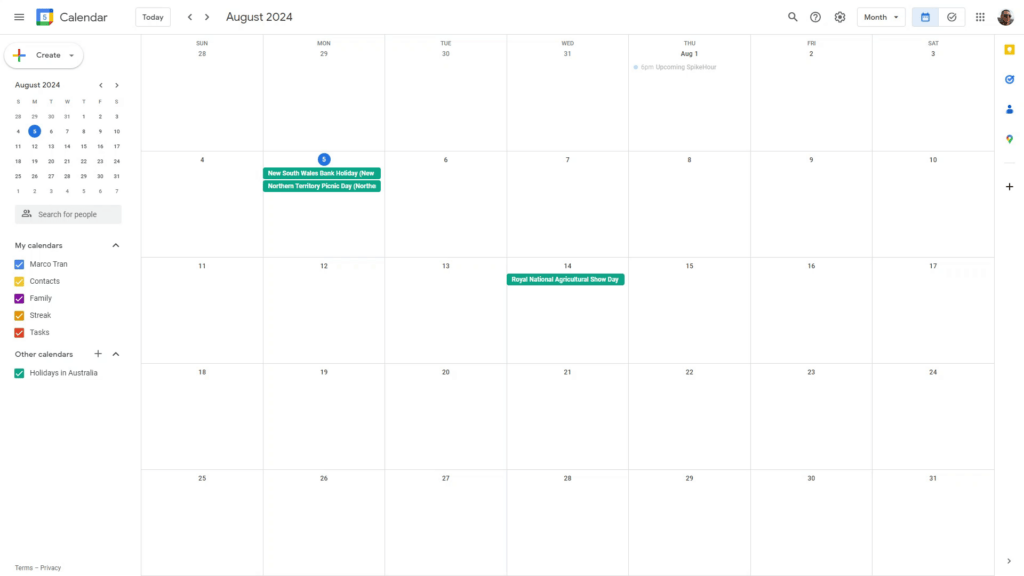 GOOGLE CALENDAR SETTING UP MONTHLY EVENTS WITH EASE add event