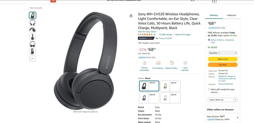 The Simple Entrepreneur HOW TO RESET SONY WIRELESS HEADSET WH CH520 Reset blue LED button AMAZON