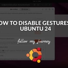 HOW TO DISABLE GESTURES IN UBUNTU 24