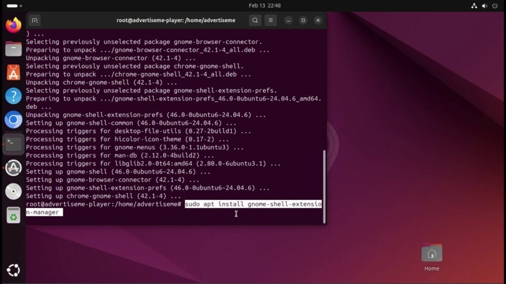 HOW TO DISABLE GESTURES IN UBUNTU 24 gnome extenion manager install