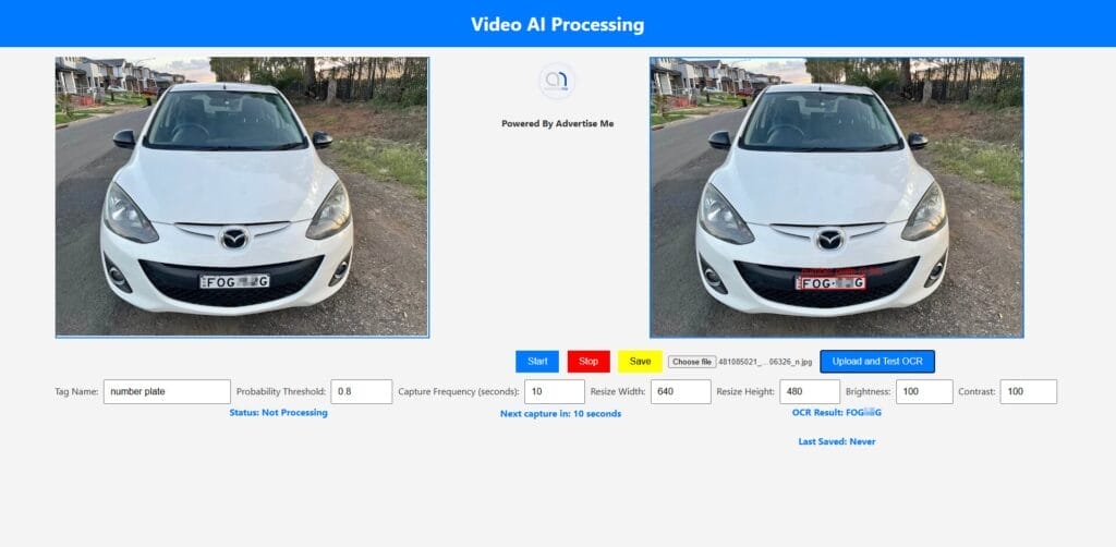 Advertise Me Car Number Plate Custom AI Vision