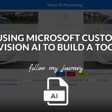 USING MICROSOFT CUSTOM VISION AI TO BUILD A TOOL