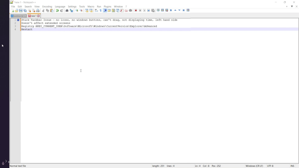 HOW TO FIX A STUCK WINDOWS 11 TASKBAR ISSUE fixed