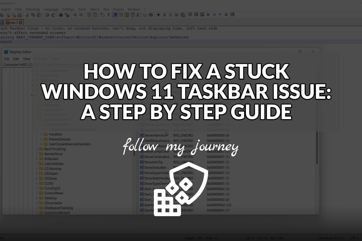 HOW TO FIX A STUCK WINDOWS 11 TASKBAR ISSUE A STEP BY STEP GUIDE