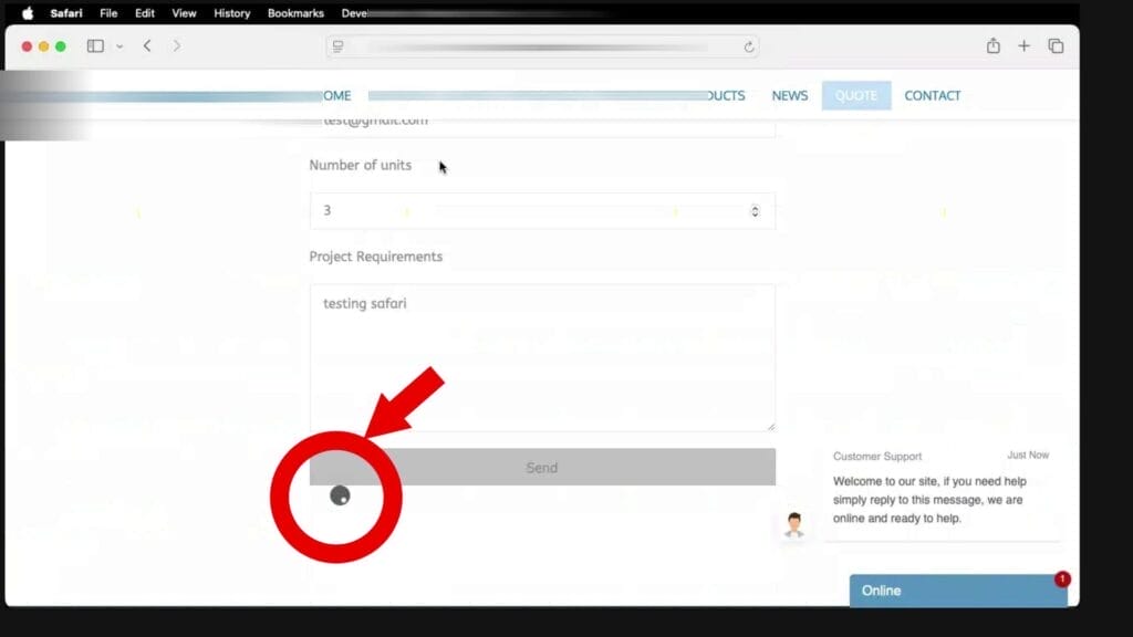 RESOLVING CONTACT FORM 7 ISSUES ON SAFARI STEP BY STEP GUIDE (2)
