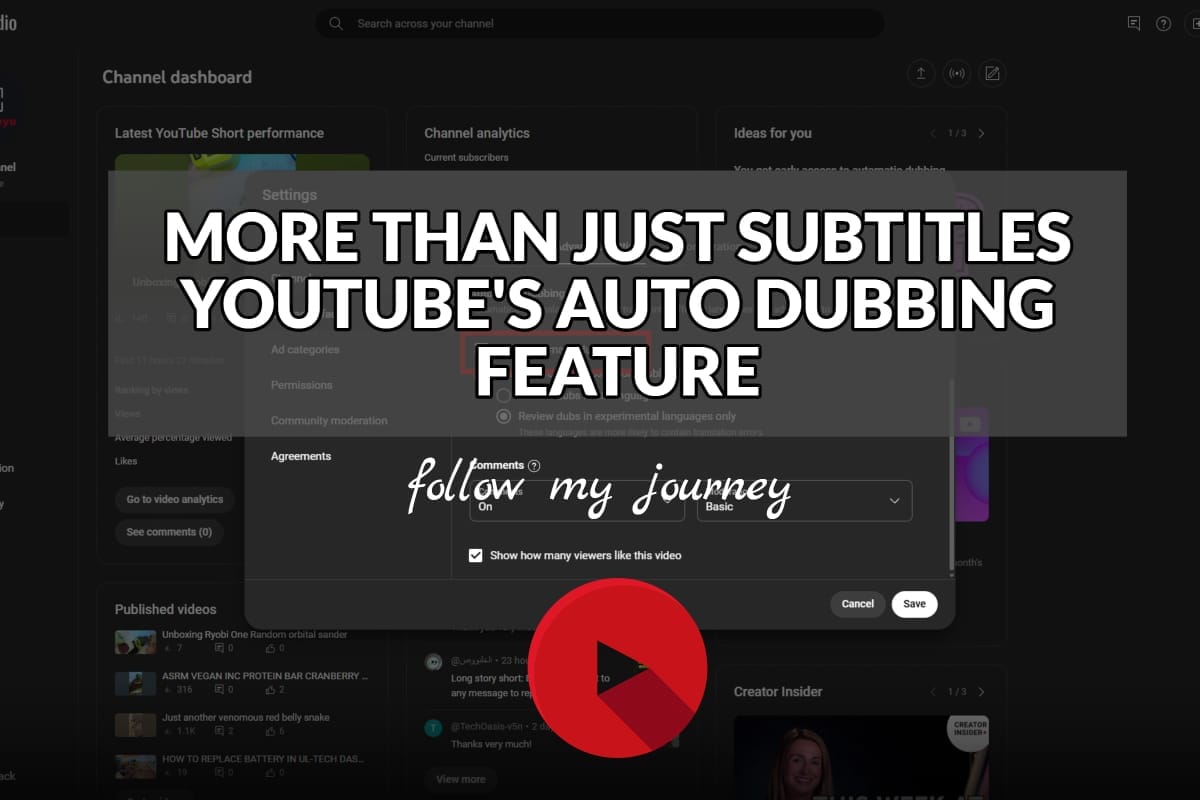 MORE THAN JUST SUBTITLES YOUTUBE'S AUTO DUBBING FEATURE