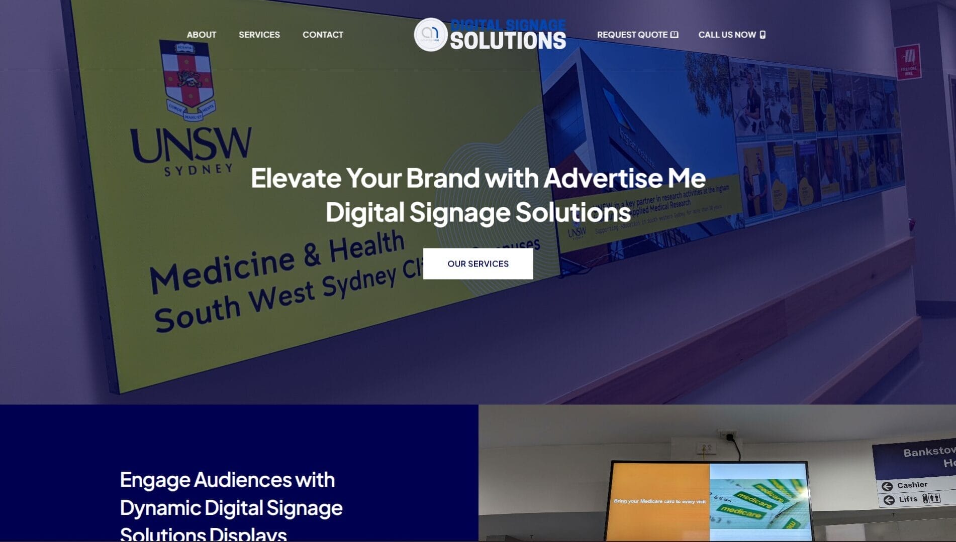 Digital Signage Solutions Website