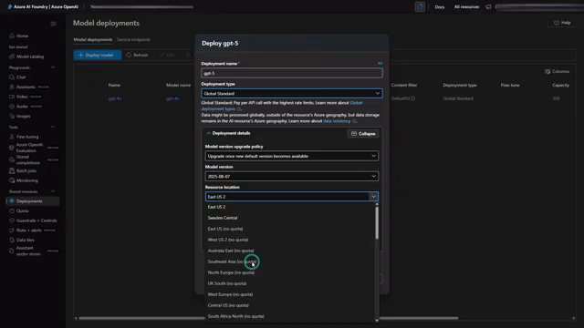 How to add OpenAI GTP 5 in Azure AI Foundry Step 0 01 54