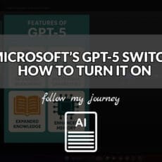 MICROSOFT’S GPT 5 SWITCH HOW TO TURN IT ON