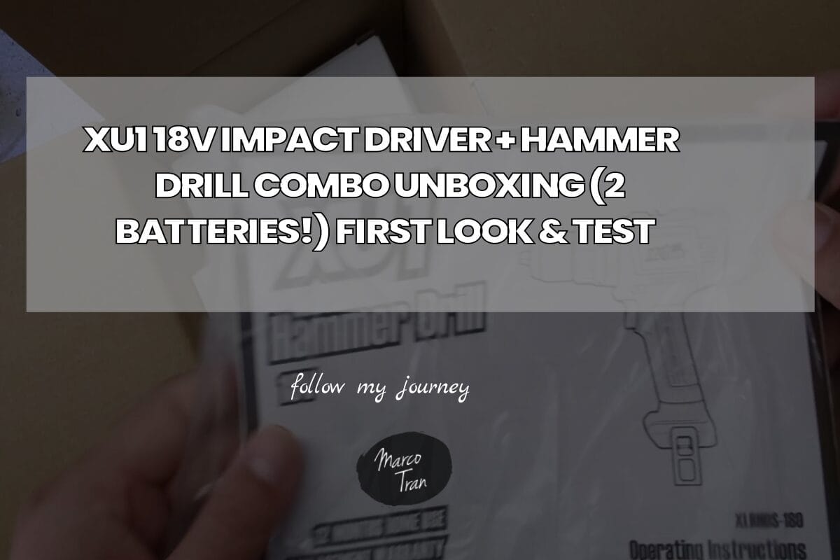 XU1 18V IMPACT DRIVER HAMMER DRILL COMBO UNBOXIN header