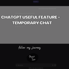 CHATGPT USEFUL FEATURE TEMPORARY CHAT header 1