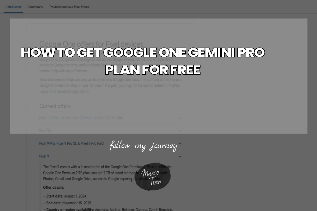 HOW TO GET GOOGLE ONE GEMINI PRO PLAN FOR FREE header