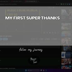 MY FIRST SUPER THANKS header
