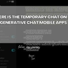 WHERE IS THE TEMPORARY CHAT ON THE GENERATIVE CHAT header