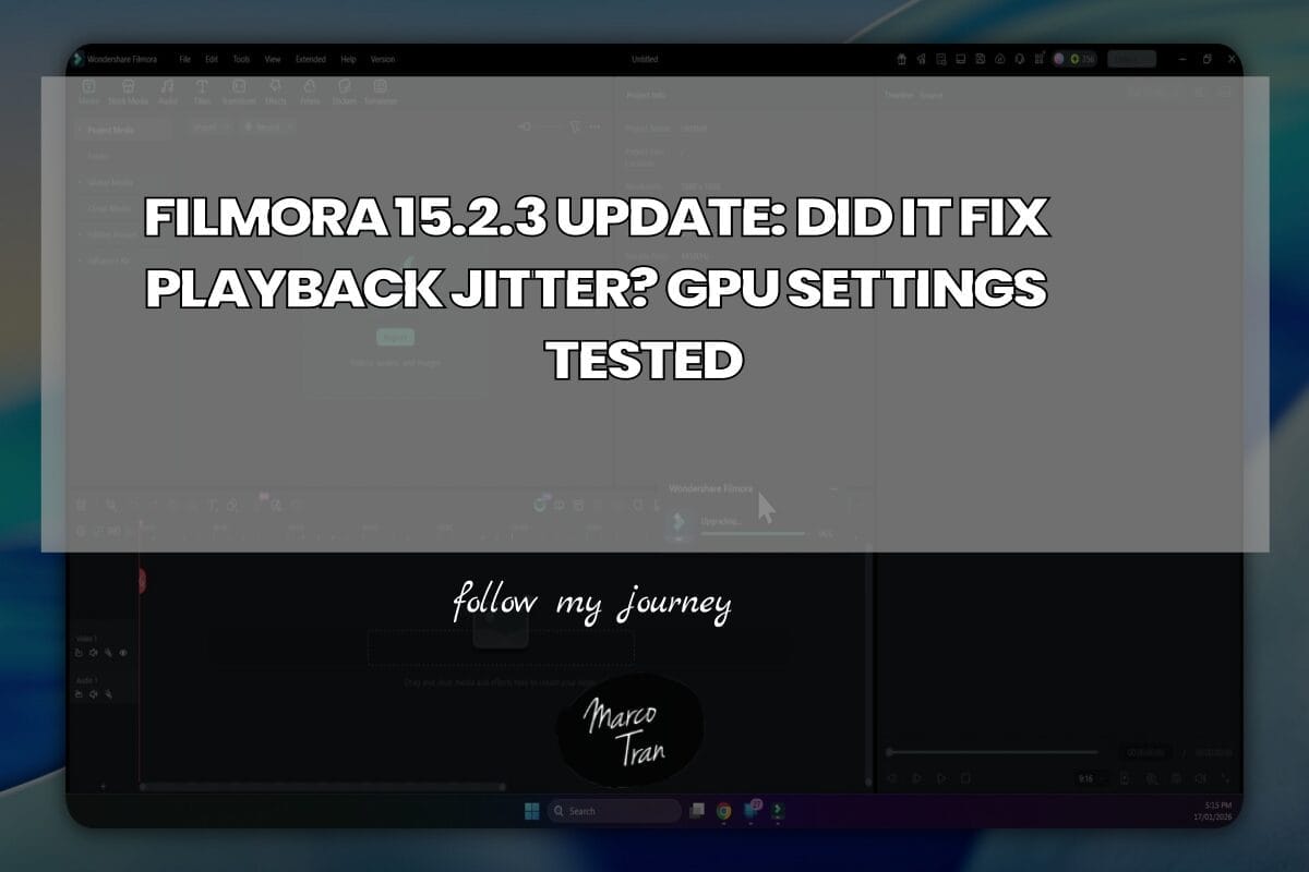 FILMORA 15.2.3 UPDATE DID IT FIX PLAYBACK JITTER G header