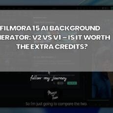 FILMORA 15 AI BACKGROUND GENERATOR V2 VS V1 IS IT header