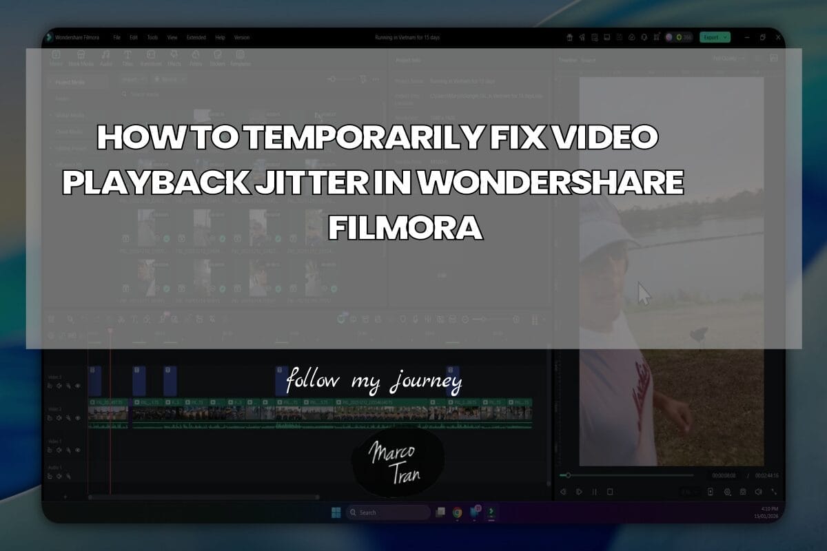 HOW TO TEMPORARILY FIX VIDEO PLAYBACK JITTER IN WO header