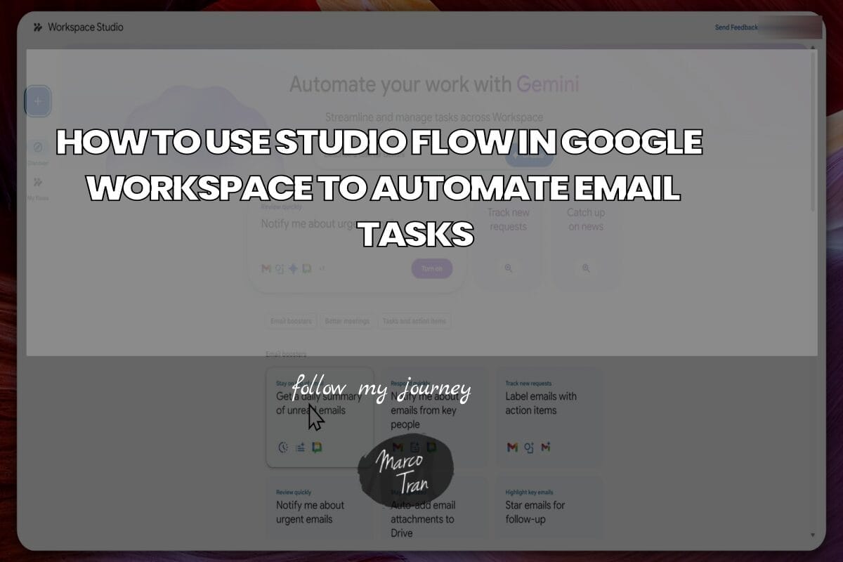 HOW TO USE STUDIO FLOW IN GOOGLE WORKSPACE TO AUTO header
