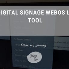 LG DIGITAL SIGNAGE WEBOS LEVELER TOOL header