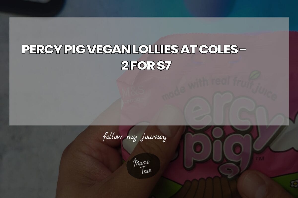 PERCY PIG VEGAN LOLLIES AT COLES 2 FOR 7 header