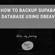 HOW TO BACKUP SUPABASE DATABASE USING DBEAVER header