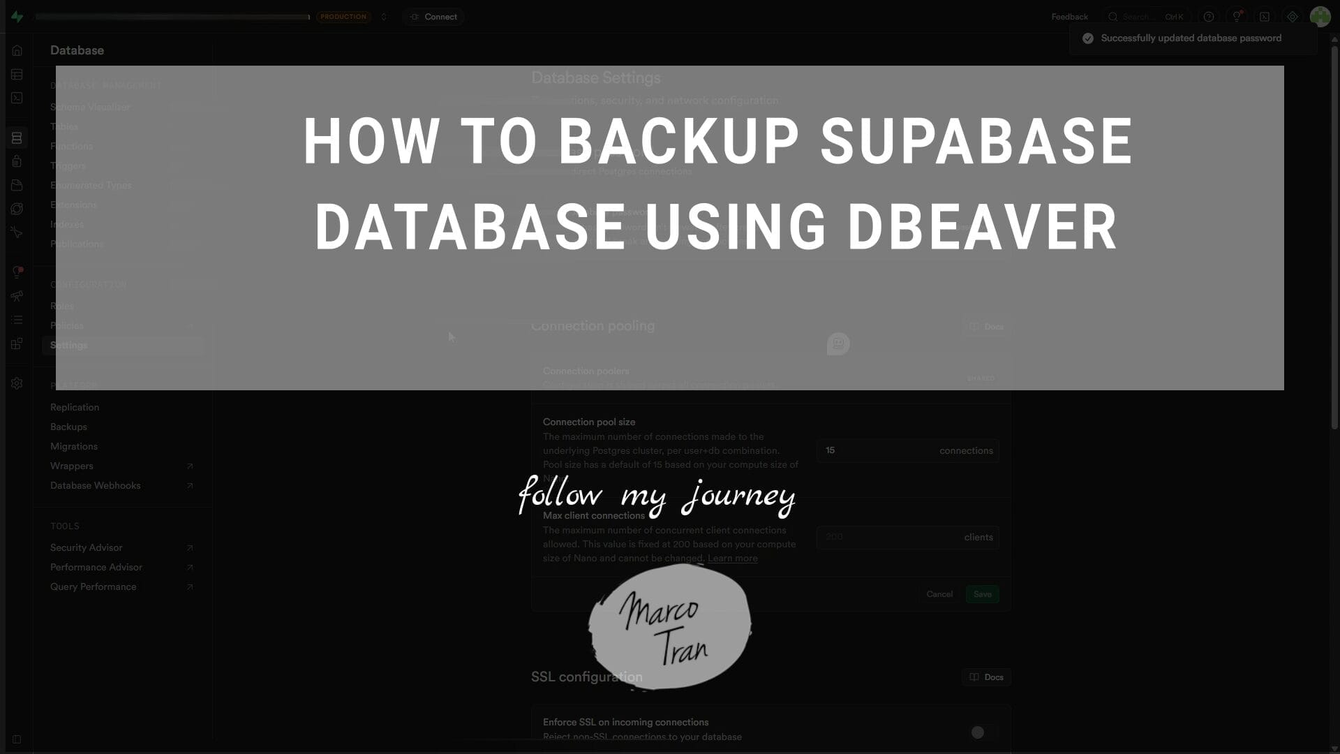 HOW TO BACKUP SUPABASE DATABASE USING DBEAVER header