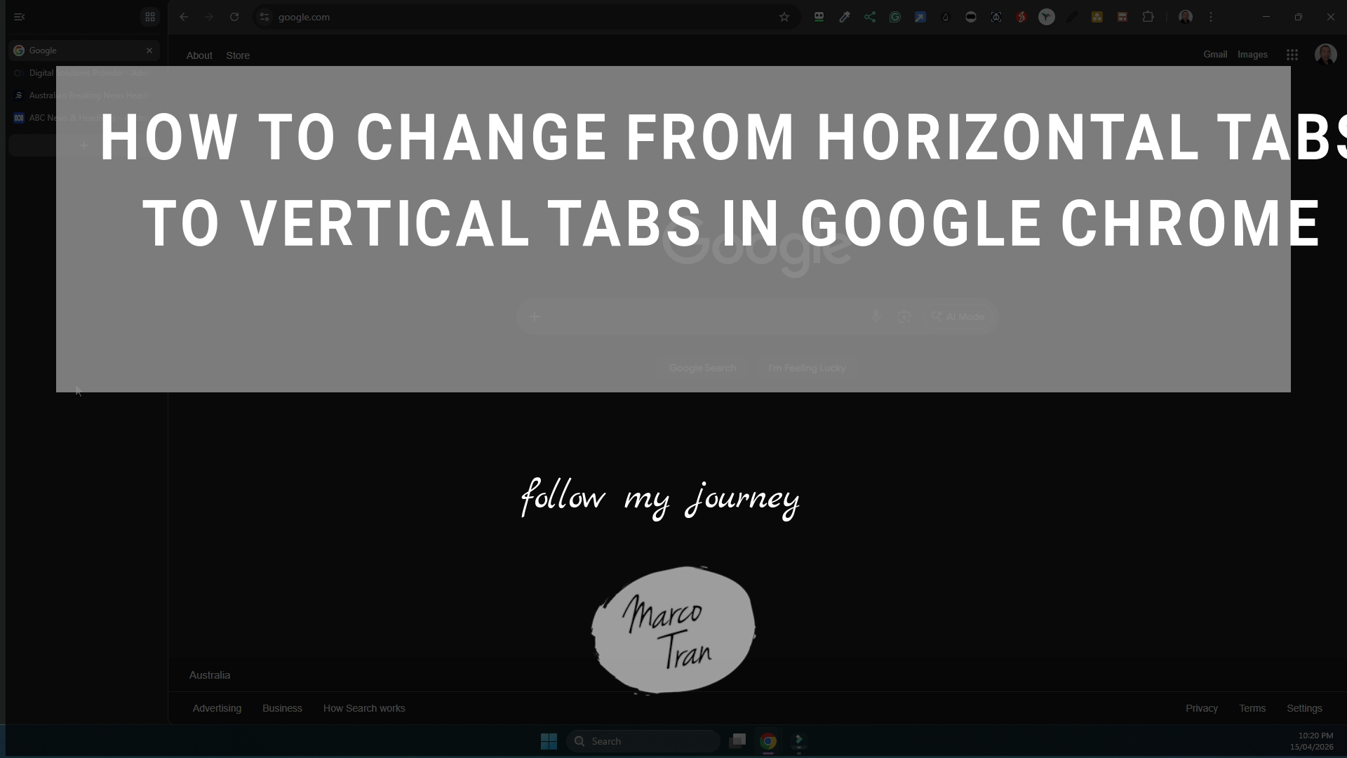 HOW TO CHANGE FROM HORIZONTAL TABS TO VERTICAL TAB header