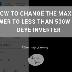 HOW TO CHANGE THE MAX SELL POWER TO LESS THAN 500W header