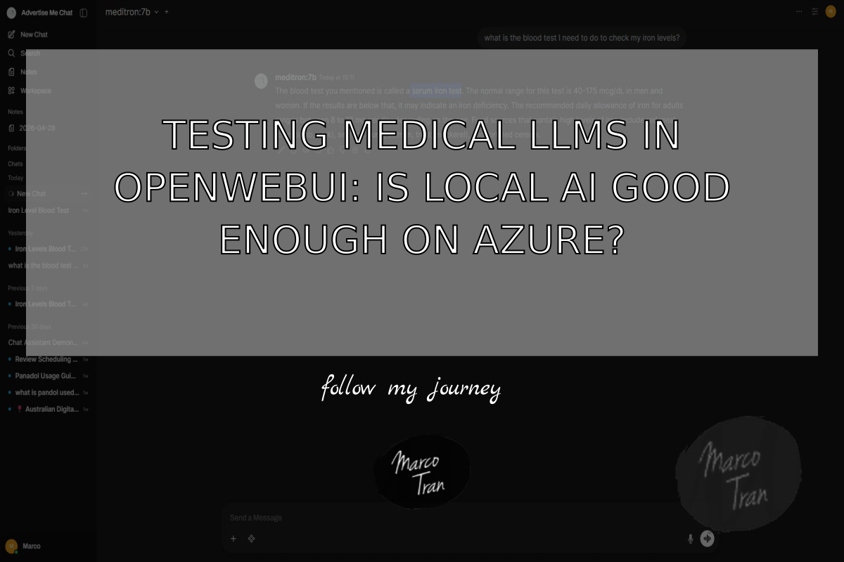 TESTING MEDICAL LLMS IN OPENWEBUI IS LOCAL AI GOOD header